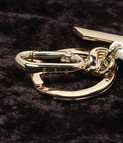 美品 フルラ キーリング イニシャルK カラビナ レディース Furla