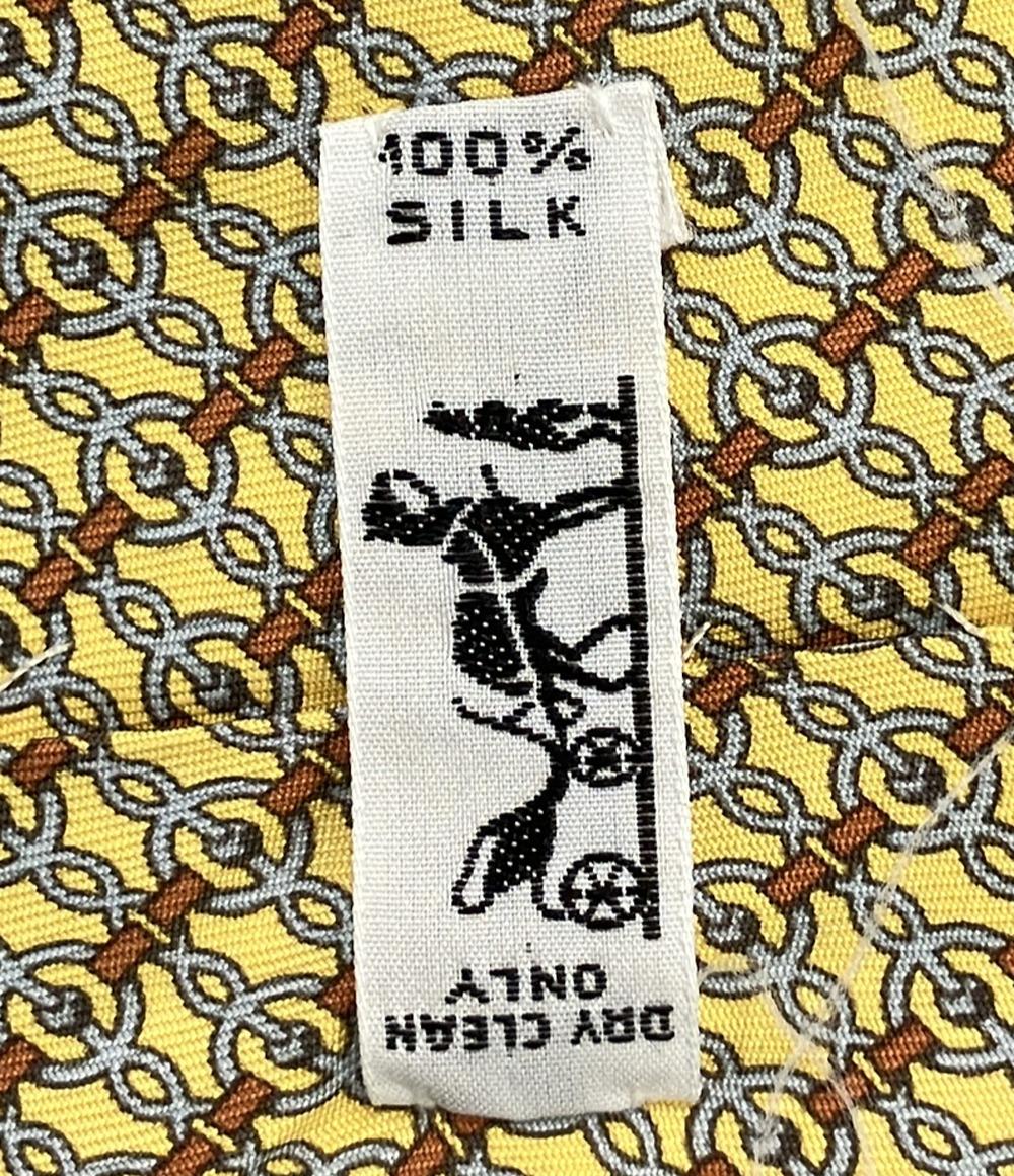 HERMES ネクタイ シルク 100% メンズ エルメス
