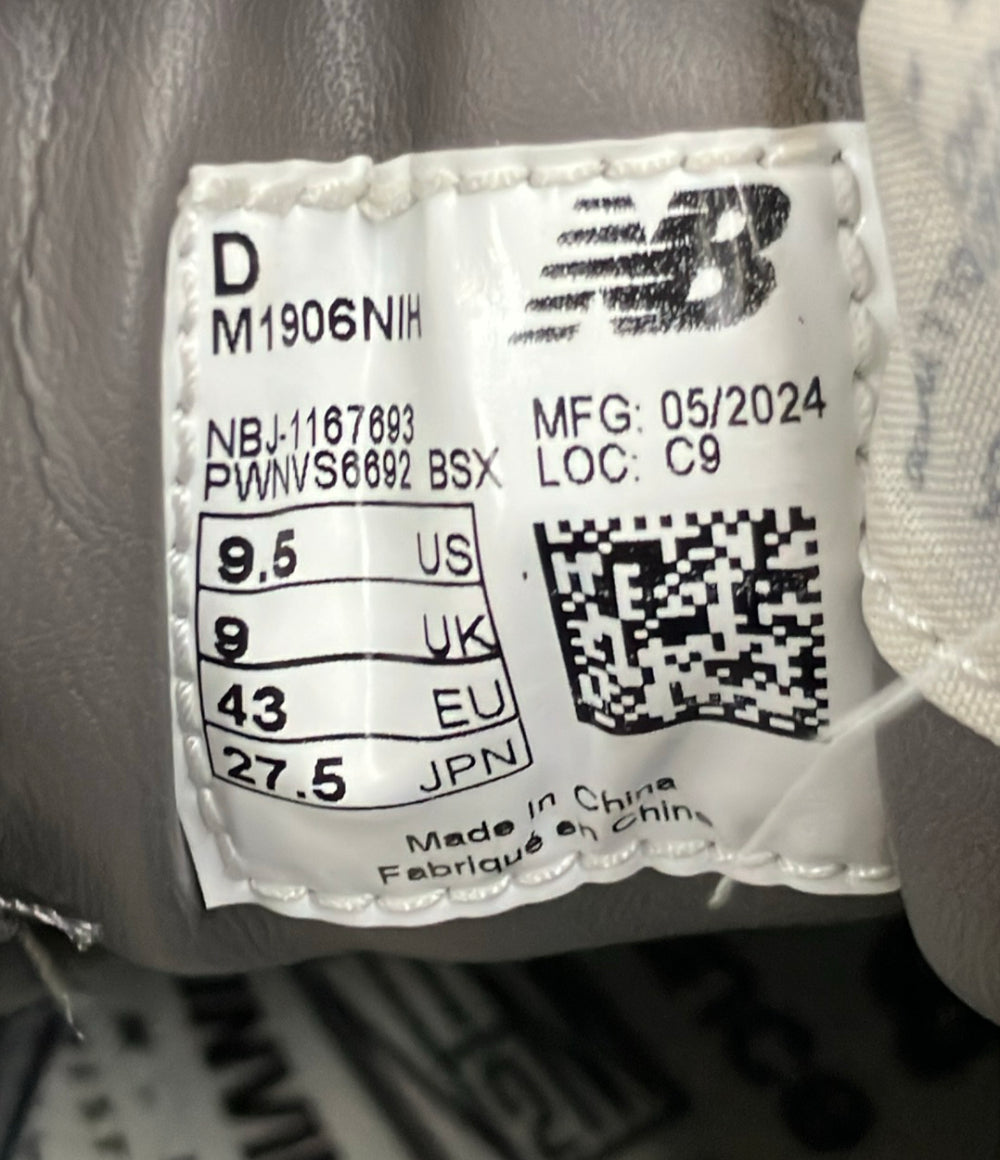 NEW BALANCE N.HOOLYWOOD ローカットスニーカー INVINCIBLE  1906U M1906NIH メンズ SIZE 27.5 ニューバランス エヌハリウッド