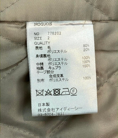 美品 Iroquois ダブルコート 裏地キルティング メンズ SIZE 2 (M) イロコイ