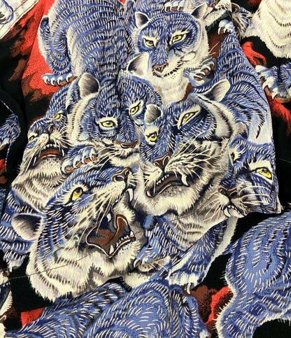 カラカウア×サンサーフ 百虎 アロハシャツ メンズ SIZE L KALAKAUA × SUN SURF