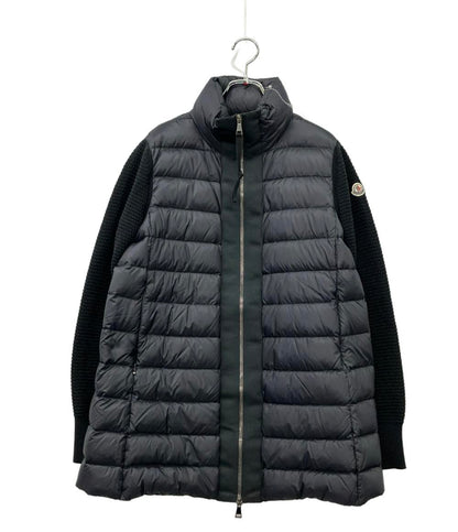 MONCLER ニット切替ダウンジャケット D20939490500 レディース SIZE S モンクレール