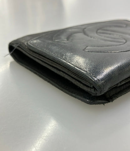 CHANEL ダブルホック 二つ折り財布 レディース シャネル