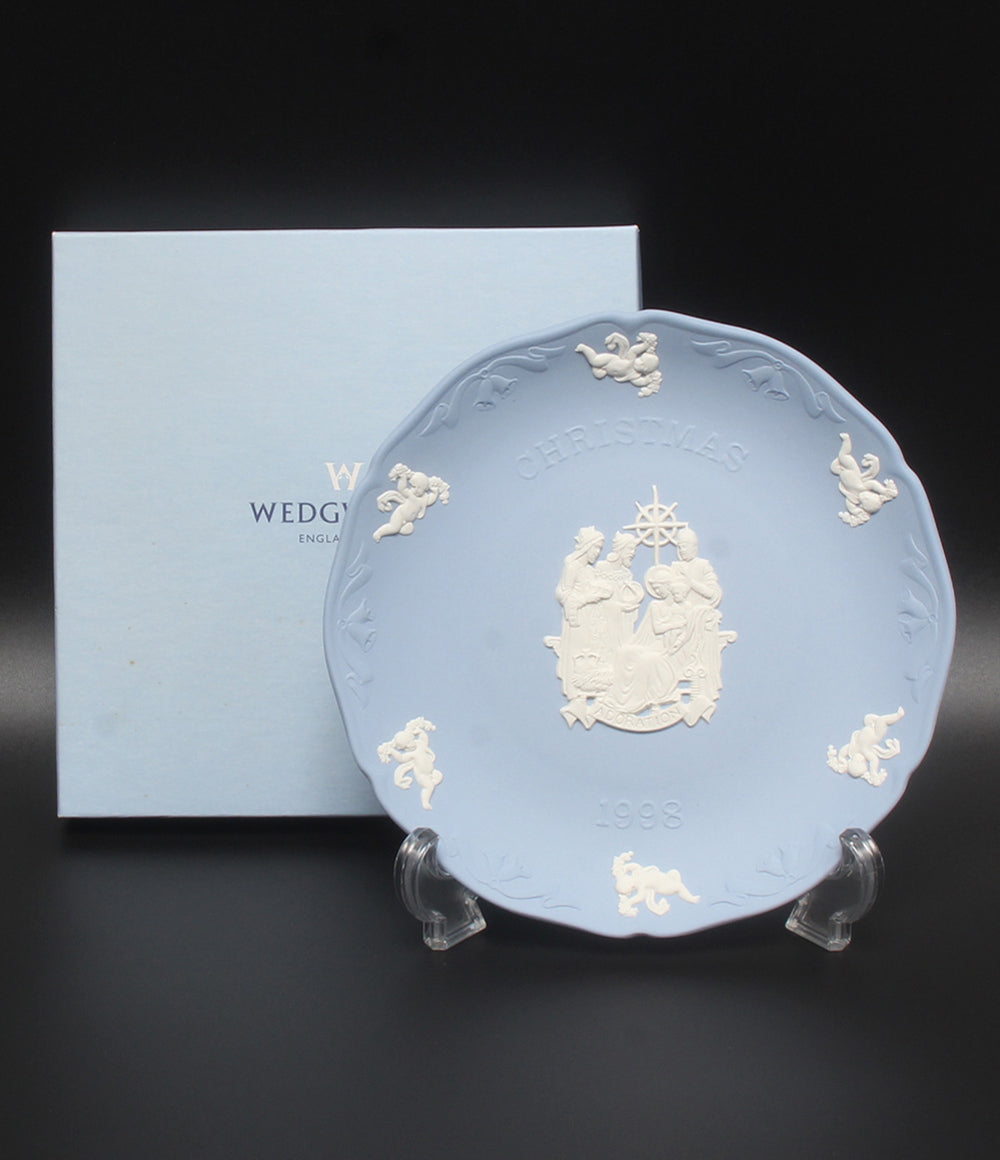 WEDGWOOD イヤープレート 飾り皿 19cm ジャスパー 1998 ウェッジウッド