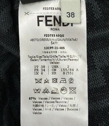 フェンディ 半袖ニットワンピース レディース SIZE 38 (S) FENDI