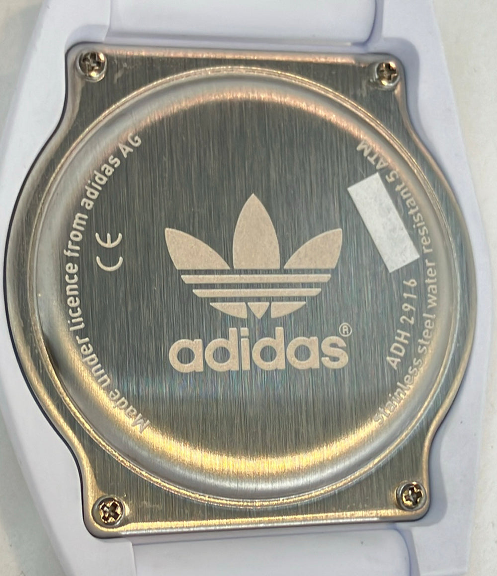 美品 adidas 腕時計 クオーツ ホワイト系 ADH2916 レディース メンズ アディダス