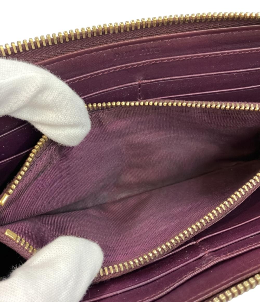 ミュウ ミュウ L字ファスナー長財布 レディース Miu Miu