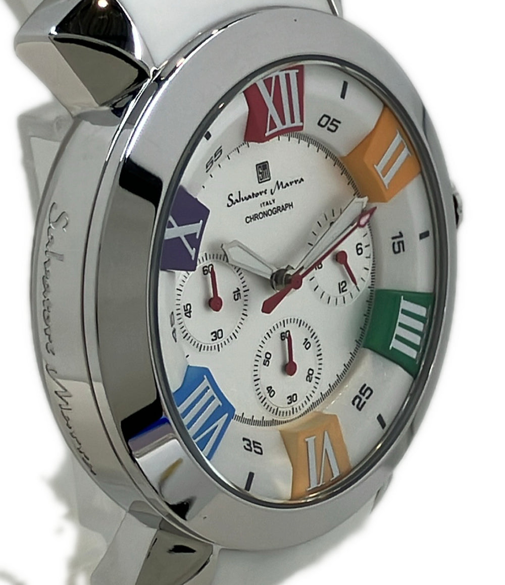 美品 Salvatore Marra 腕時計 クオーツ SM14102 レディース メンズ サルバトーレマーラ