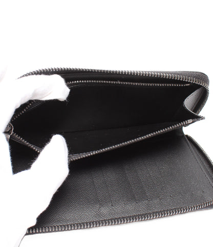 美品 LOUIS VUITTON ラウンドファスナー長財布 ジッピーウォレット・ヴェルティカル モノグラム・エクリプス M62295 メンズ ルイ・ヴィトン