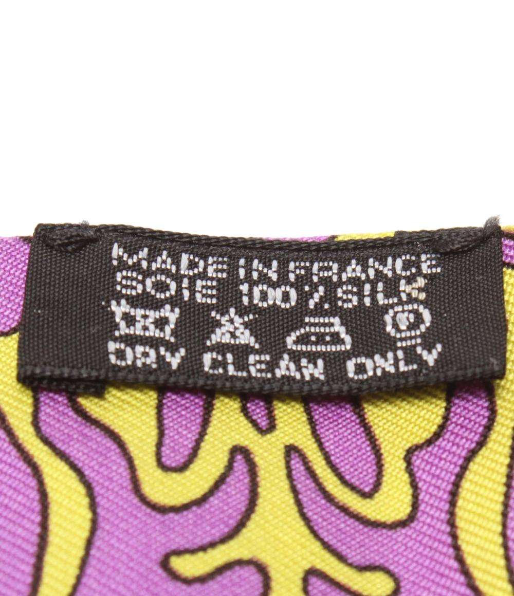 美品 エルメス スカーフ シルク100％ ツイリー パナマのクナ族 レディース HERMES