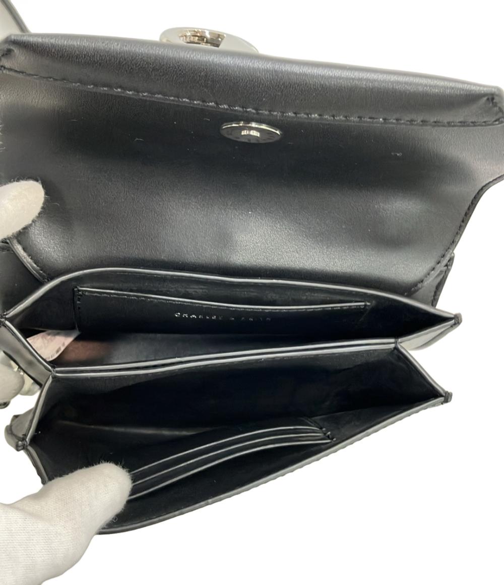CHARLES&KEITH ショルダーバッグ クロスボディ 斜め掛け メタリックアクセント ターンロック レディース チャールズ＆キース