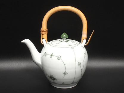 訳あり Royal Copenhagen 急須 湯呑み カップ 5点セット 茶器セット グリーンフルーテッド ロイヤルコペンハーゲン