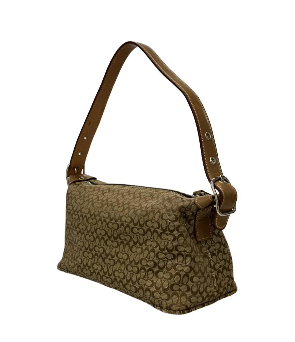 美品 コーチ ショルダーバッグ 肩掛け ハンドバッグ ミニシグネチャー 6351 レディース COACH COACH - コーチ ハンドバッグ ショルダーバッグ 肩掛け ミニ