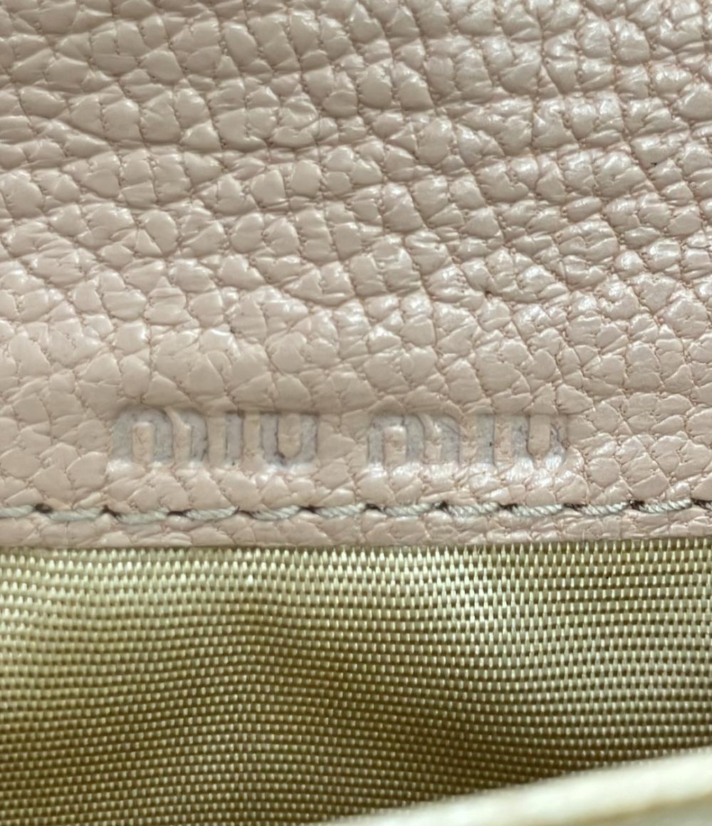Miu Miu 長財布 レザー レディース ミュウ ミュウ