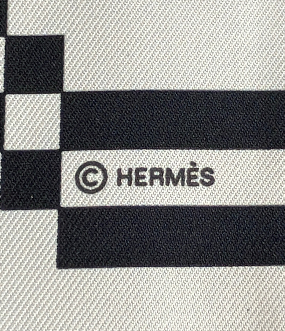 HERMES スカーフ カレ45 シルク100% ブリッド ドゥ ガラ ピクセル メンズ エルメス