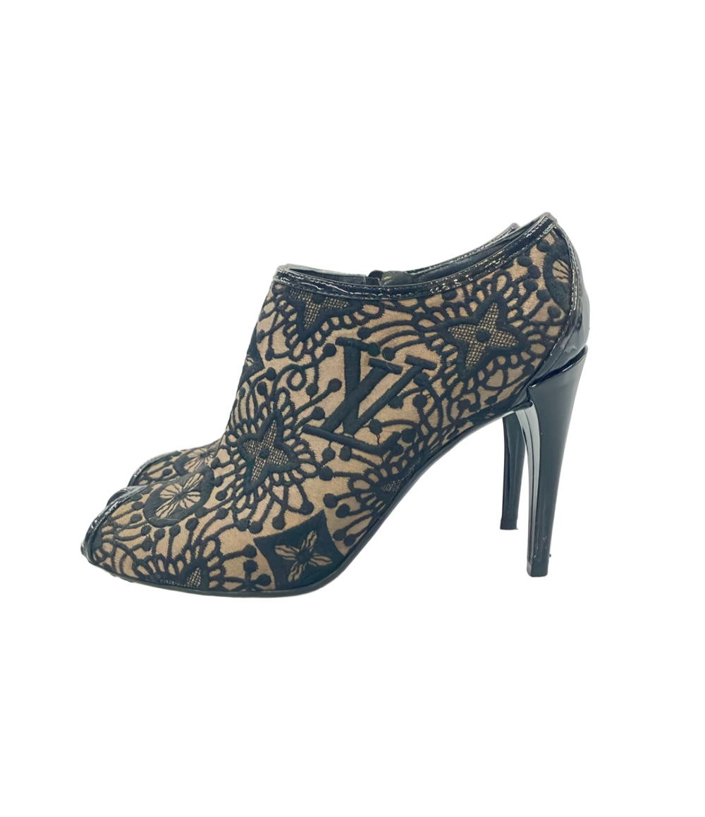 LOUIS VUITTON ブーティ オープントゥ レディース SIZE 36 1/2 (23.5cm