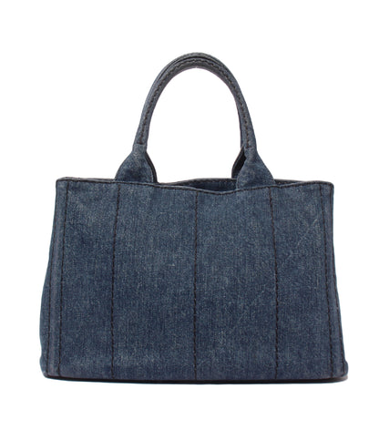 PRADA ハンドバッグ ミニトートバッグ デニム カナパ 1BG439 レディース プラダ