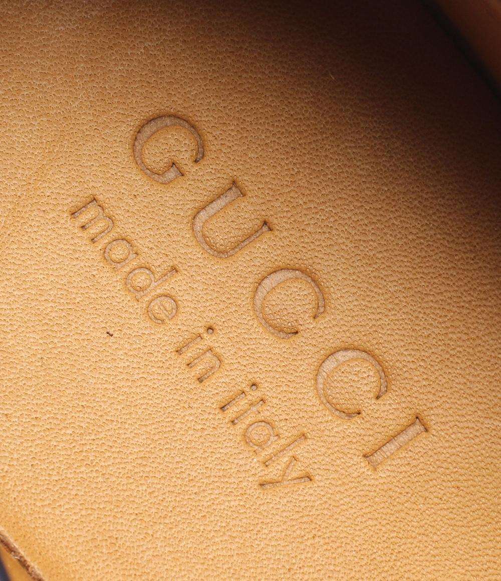 美品 GUCCI ローファー インターロッキング 738470 メンズ SIZE 6 1/2 (25.5cm) グッチ