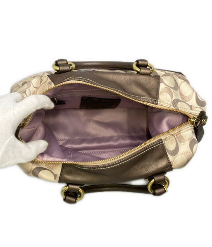 COACH 2way ハンドバッグ ショルダーバッグ 肩掛け シグネチャー レディース コーチ