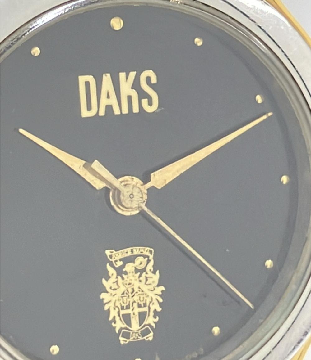 DAKS 腕時計 クオーツ ブラック D852C8-00 レディース ダックス