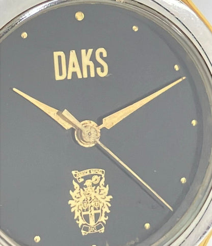 DAKS 腕時計 クオーツ ブラック D852C8-00 レディース ダックス