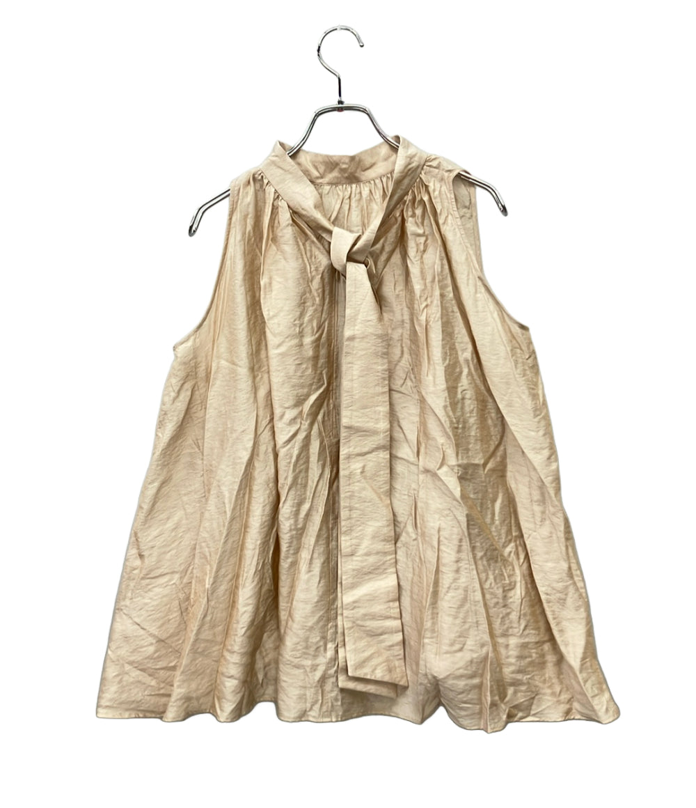 美品 audire Nana shoulder tops ノースリーブブラウス レディース SIZE S アウディーレ