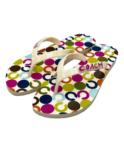 美品 COACH ビーチサンダル A8575 レディース SIZE 6 コーチ