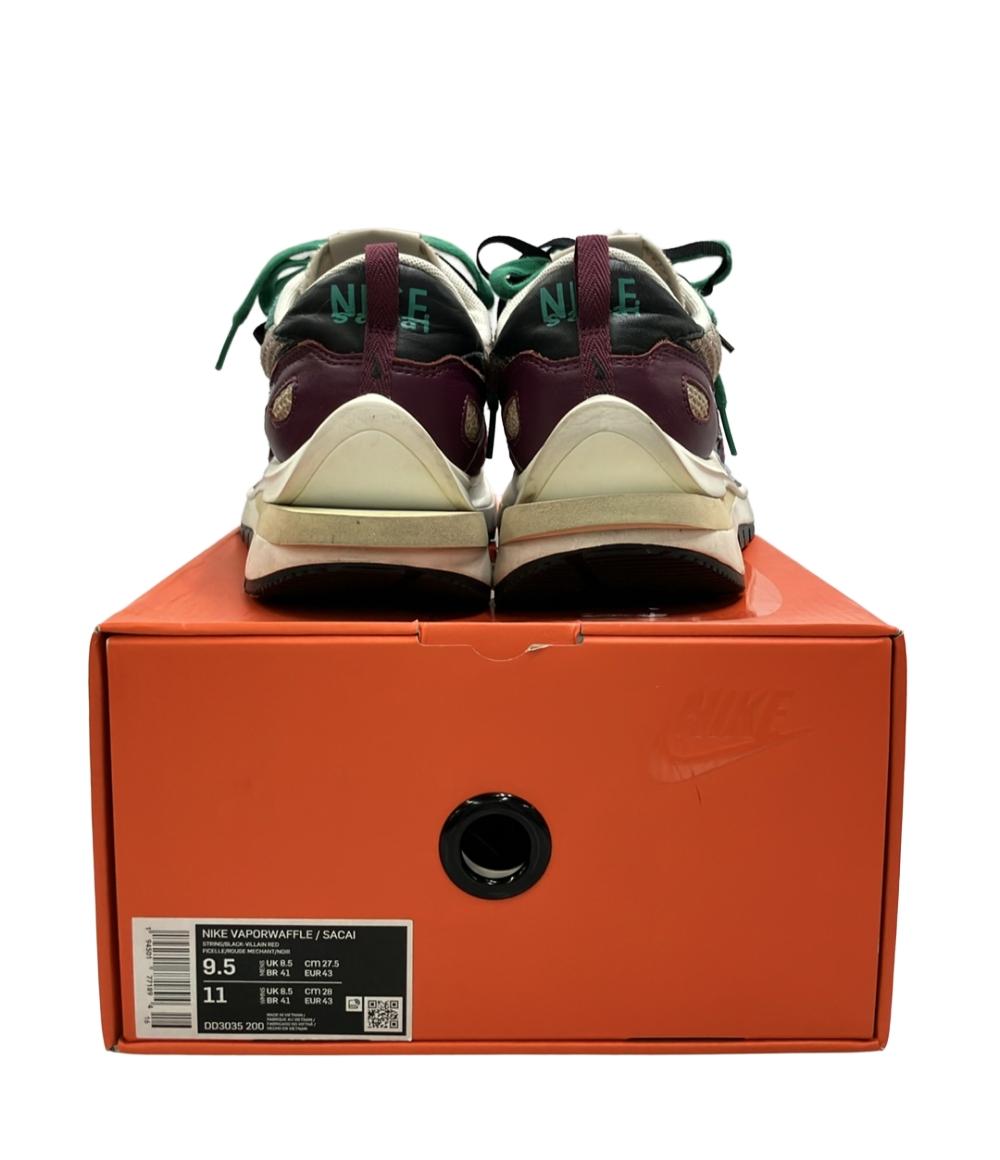 NIKE Sacai ローカットスニーカー String/Red/Green ヴェイパー ワッフル DD3035-200 メンズ SIZE 27.5 (L) ナイキ サカイ
