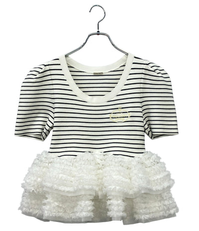 美品 snidel Chacott ペプラムニットプルオーバー SWNT261109 レディース SIZE F (M) スナイデル チャコット