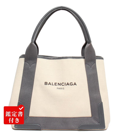 BALENCIAGA トートバッグ キャンバス ハンドバッグ ネイビーカバ S 339933AQ83N1381 レディース バレンシアガ