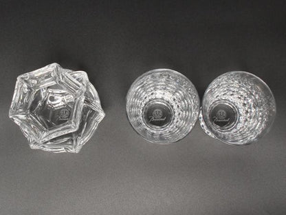 Baccarat グラス フラワーベース 花瓶 コローユ 一輪挿し 3点セット ローザ バカラ