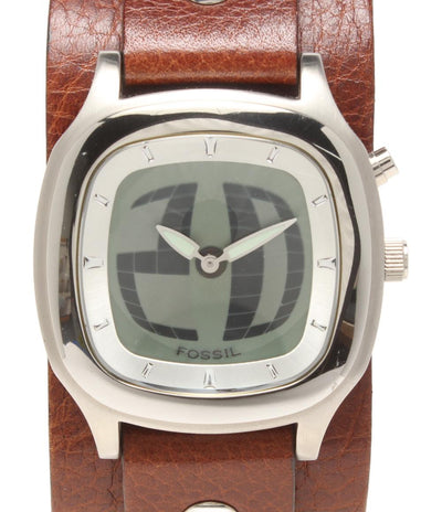 美品 FOSSIL 腕時計 クオーツ メンズ フォッシル