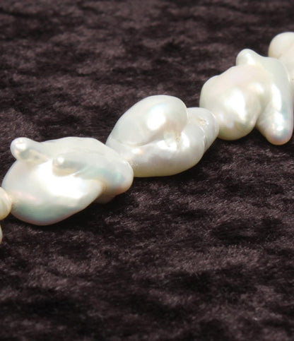 美品 ネックレス SV バロックパール 9-20mm レディース