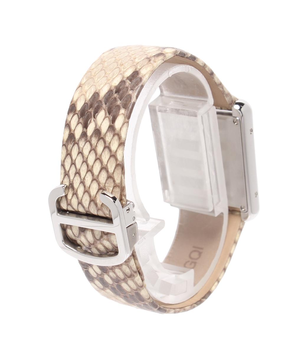Cartier 腕時計 タンクソロ パイソン クオーツ W5200020 レディース カルティエ