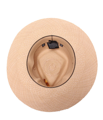 美品 SUPER DUPER 麦わら帽子 パナマハット Dedalo Panama Large linen メンズ スーパーデューパー