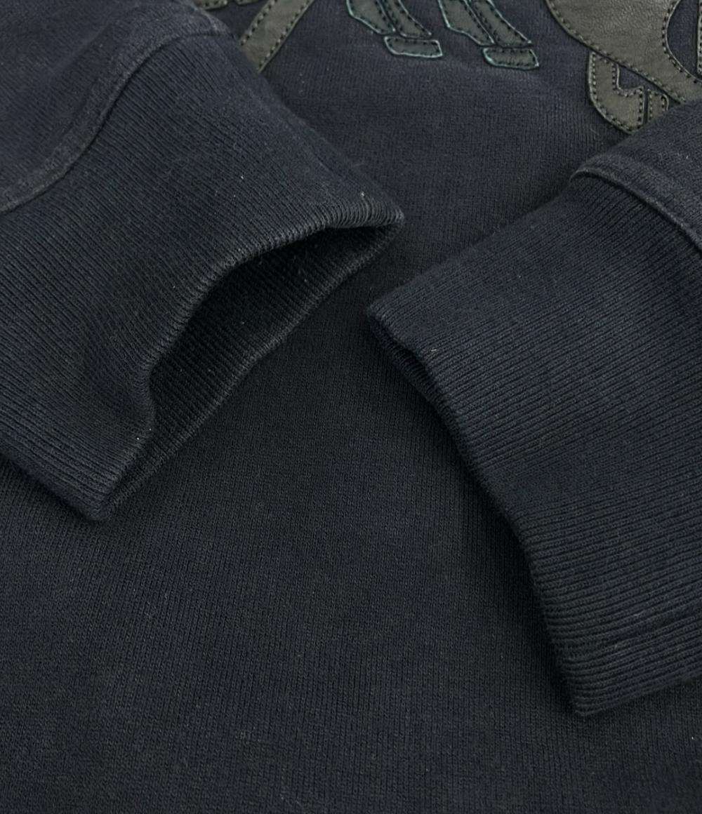 HERMES トレーナー レザーパッチ メンズ SIZE M エルメス