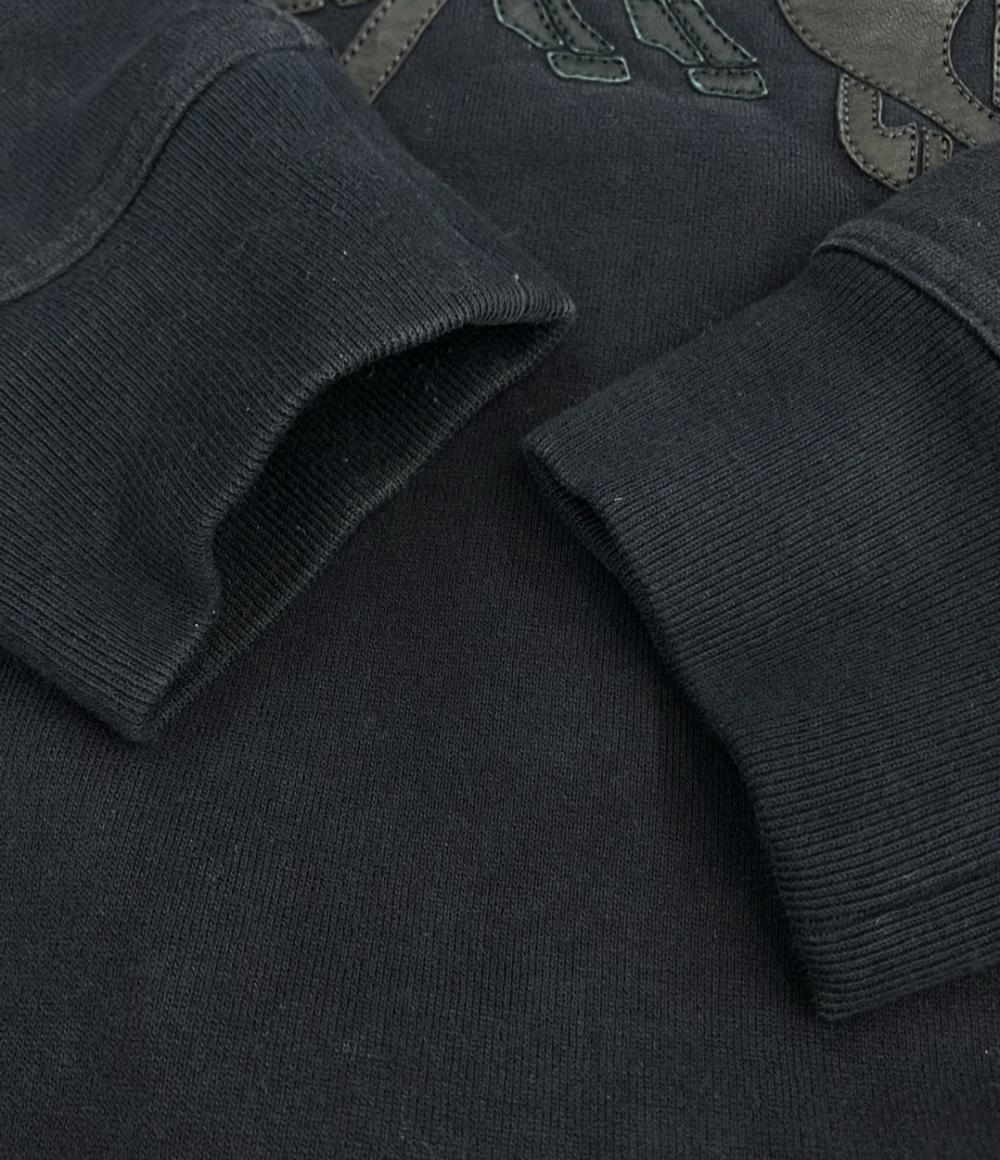 HERMES トレーナー レザーパッチ メンズ SIZE M エルメス