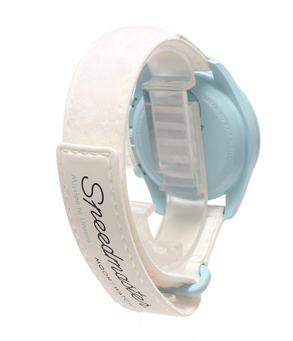 美品 Swatch OMEGA 腕時計 MISSION TO URANUS MOONSWATCH クオーツ ブルー メンズ スウォッチ オメガ