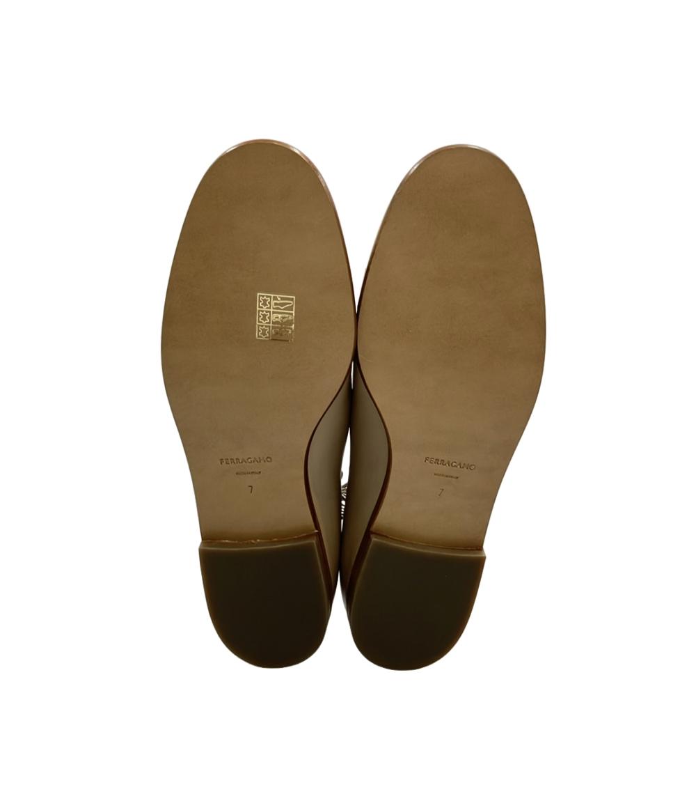 美品 フェラガモ ローファー モカシン ヴァラ レディース SIZE 7 (L) FERRAGAMO