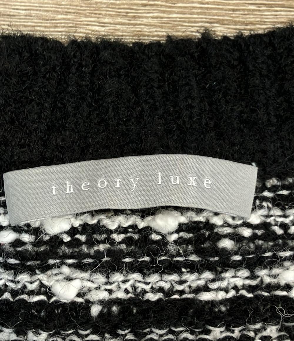 theory luxe 長袖カーディガン ツイード Vネック 24AW レディース SIZE