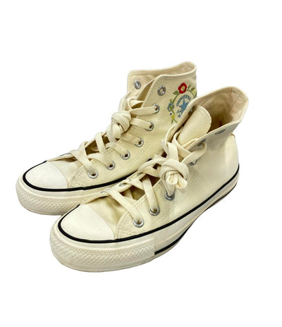 CONVERSE ハイカットスニーカー 刺繍 オールスター PLTS フラワーパッチ レディース SIZE 23.0 (M) コンバース