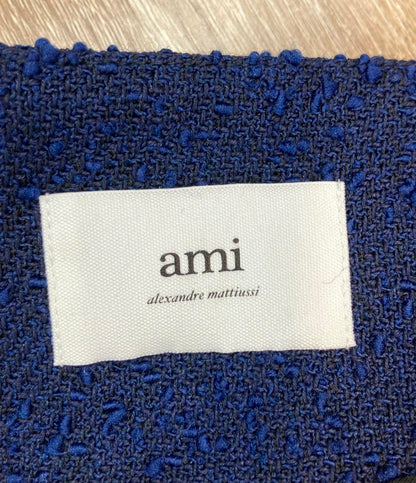 ami alexandre mattiussi ベスト ネップツイード ジレワンピース 2WAY クルーネックライン ボタン開閉 FDR105.WV0001 レディース SIZE 42 (XL)