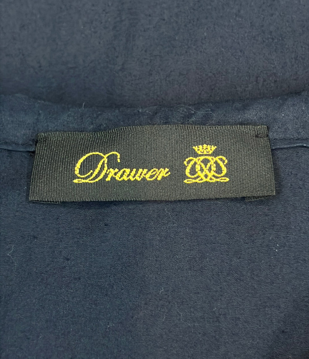 美品 Drawer ノースリーブシャツ ケープカラー レディース ドゥロワー