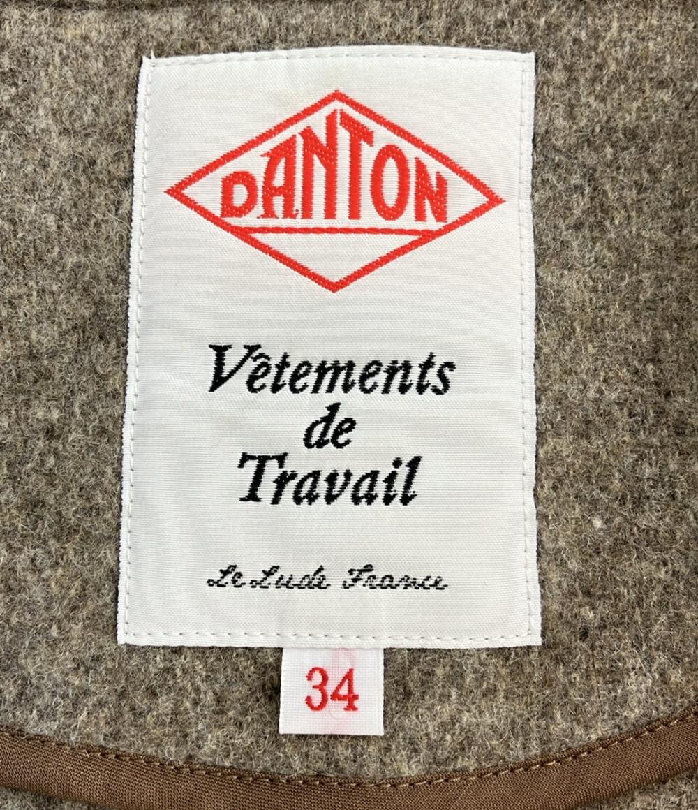ダントン ノーカラーコート レディース SIZE 34 Danton