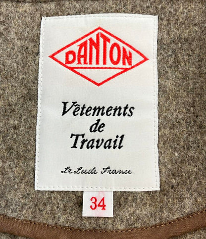 ダントン ノーカラーコート レディース SIZE 34 Danton