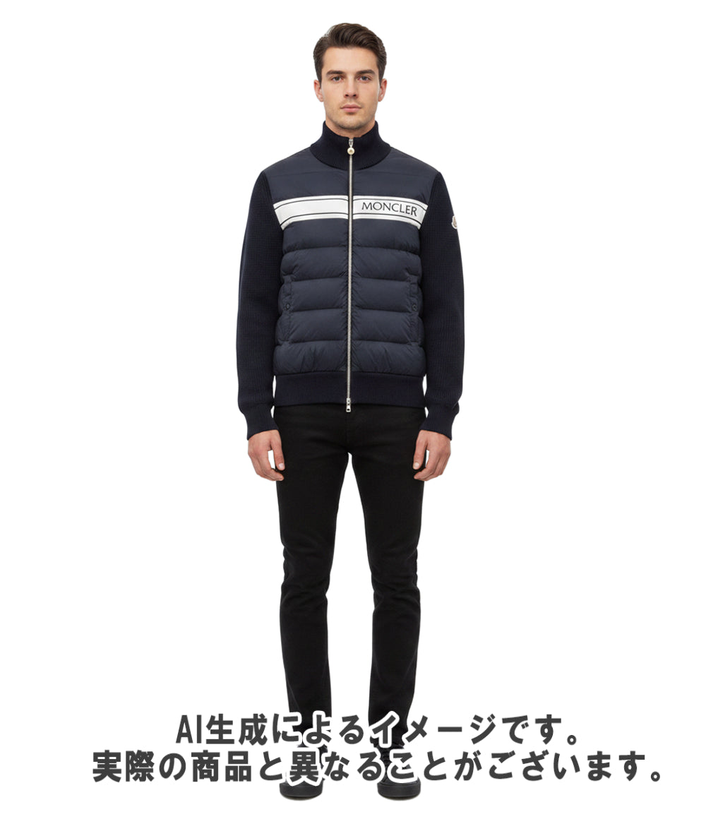 MONCLER ニット切替ダウンカーディガン H20919B00005 メンズ SIZE S モンクレール