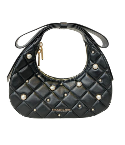 美品 CHARLES&KEITH ハンドバッグ リボンモチーフ レディース チャールズ＆キース