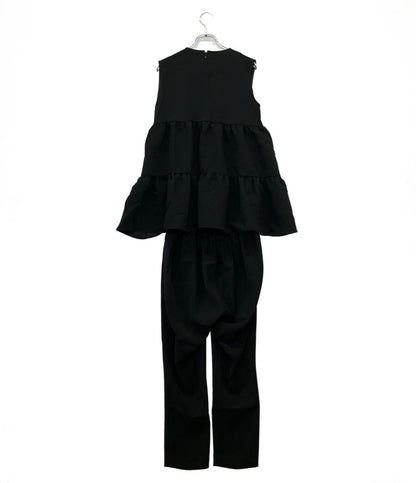 YOKO CHAN オールインワン Vネックバック ティアード ジャンプスーツ ノースリーブ YCP-221-095 レディース SIZE 40 (M) ヨーコチャン