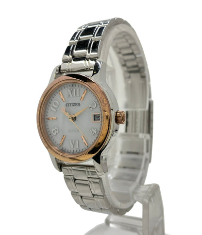 CITIZEN 腕時計 wicca ウィッカ ソーラー ホワイト E011-S055369 レディース シチズン