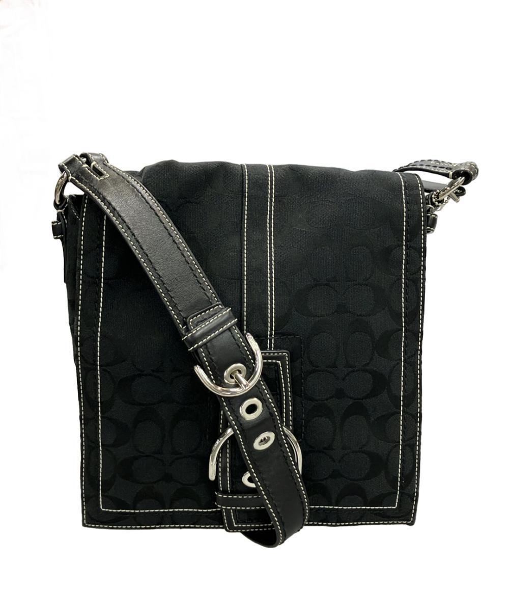 美品 コーチ ショルダーバッグ 斜め掛け シグネチャー 10082 レディース COACH
